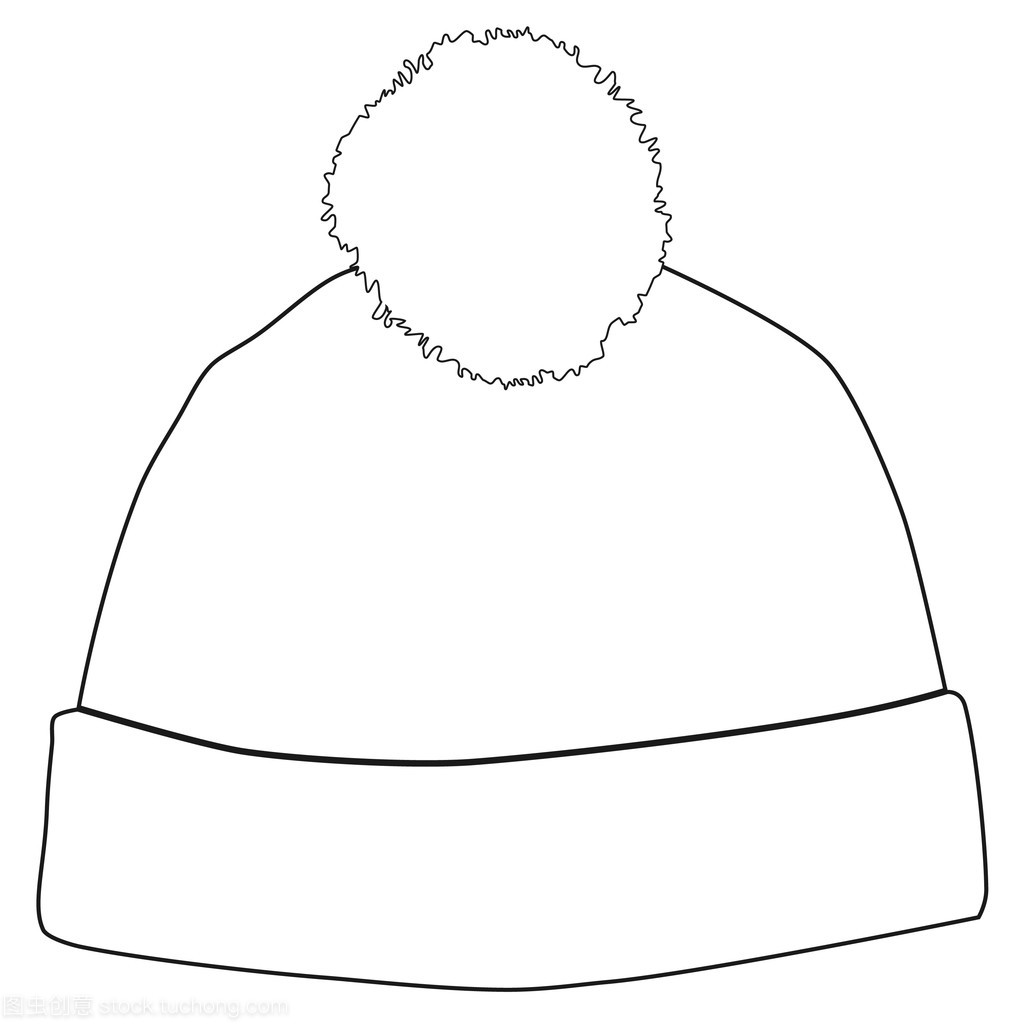 冬天的帽子外形图